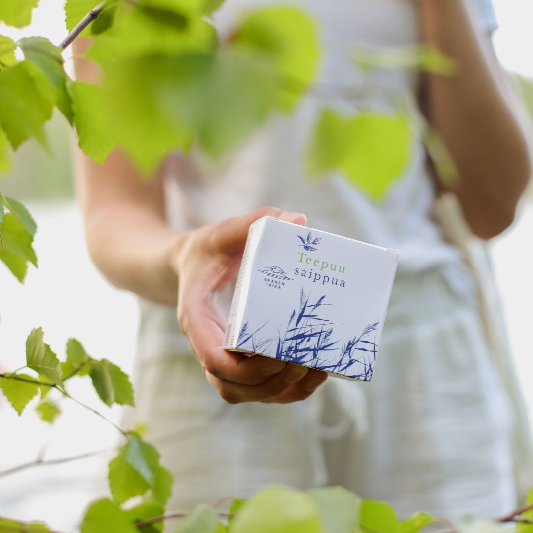 Tea tree soap, for all skin types, including itchy and acne-prone skin, vegan, 100% natural